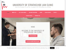 Tablet Screenshot of lawclinic.org.uk